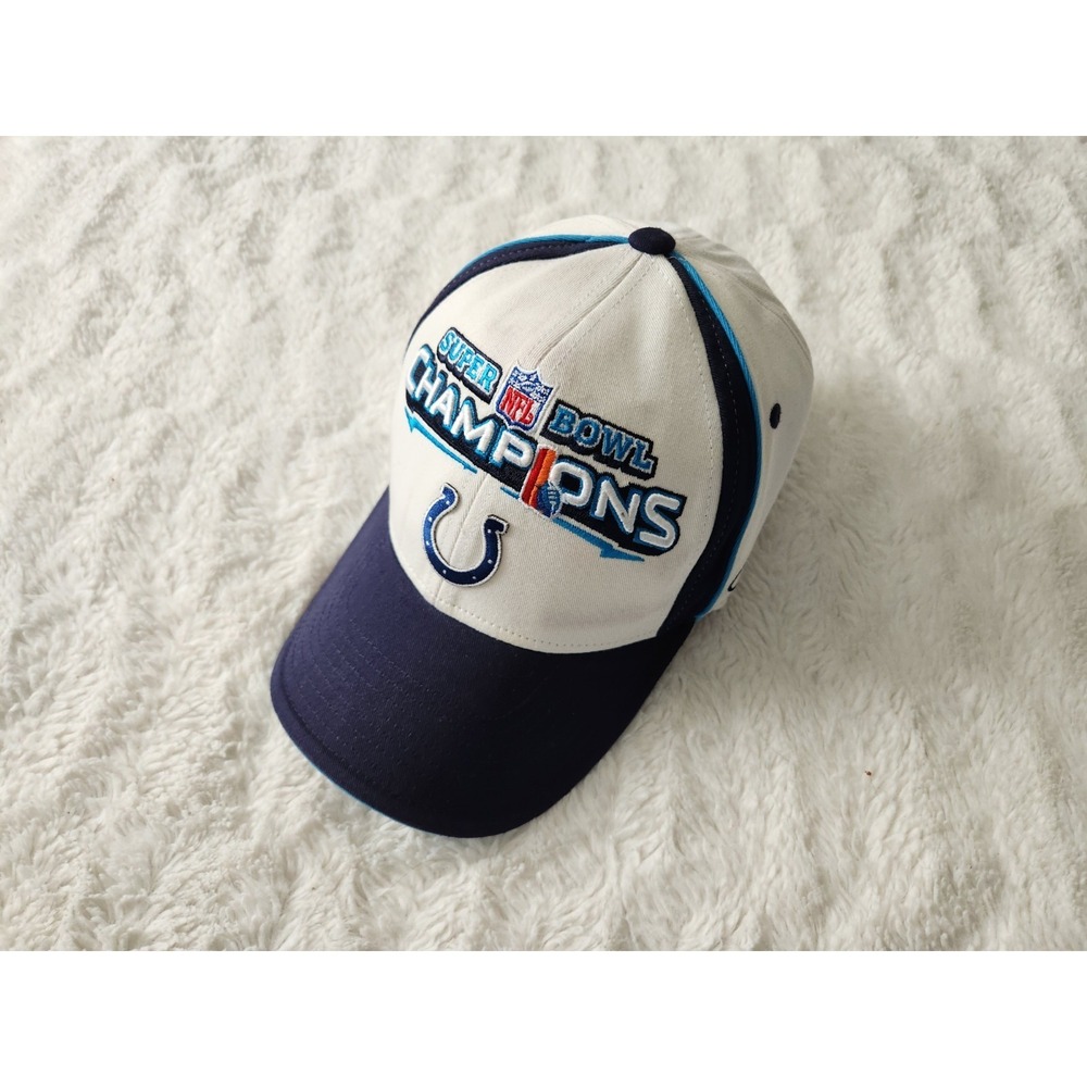 Vintage Reebok Indianapolis Colts Super Bowl XLI Champions Adjustable Hat White